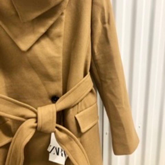 ZARA 75% Wool Belted Coat, S, NWT - Picture 4 of 14